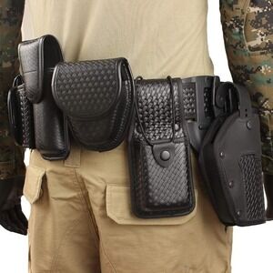 Tactical Duty Belt Basketweave 10-Piece Modular Security Law Enforcement Rig LRG
